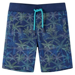 Calções de criança com cordão azul-escuro 140