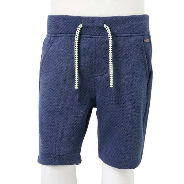Calções de criança com cordão azul-escuro 92 - Image 8