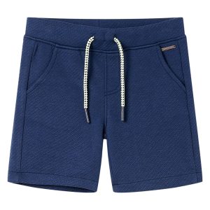 Calções de criança com cordão azul-escuro 116