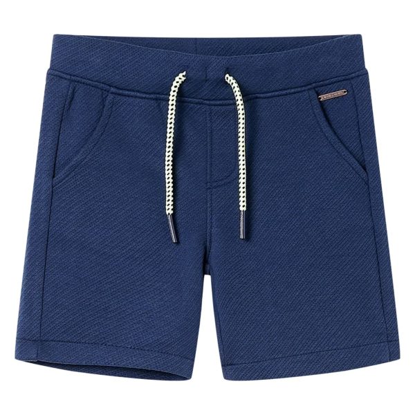Calções de criança com cordão azul-escuro 116