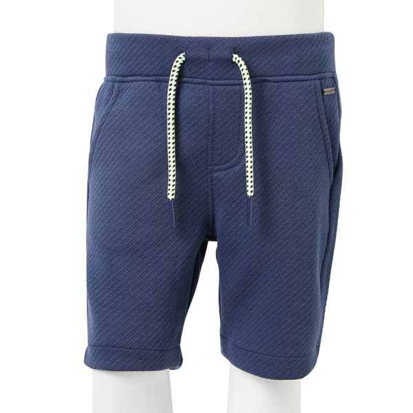 Calções de criança com cordão azul-escuro 128 - Image 8