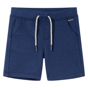 Calções de criança com cordão azul-escuro 140