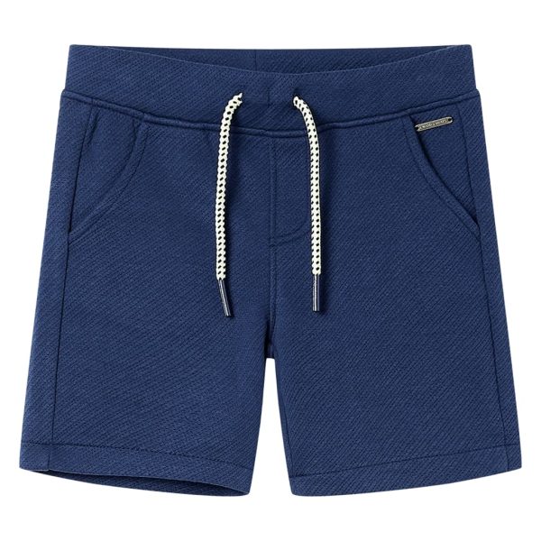 Calções de criança com cordão azul-escuro 140