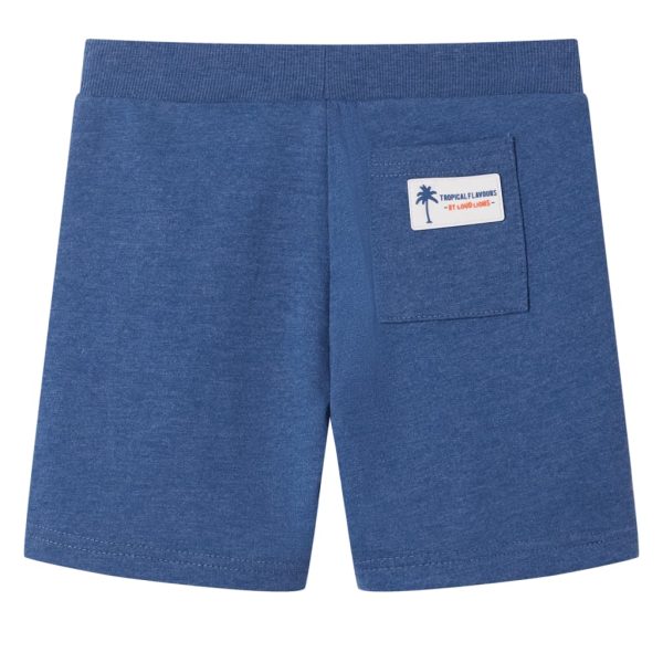 Calções de criança com cordão azul-escuro mesclado 92 - Image 2