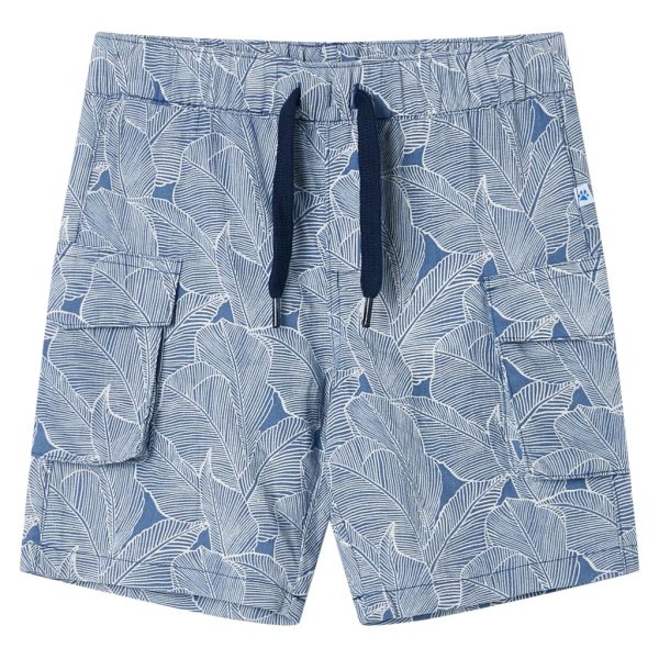 Calções de criança com cordão azul-escuro 92