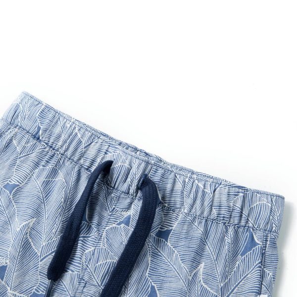 Calções de criança com cordão azul-escuro 128 - Image 3