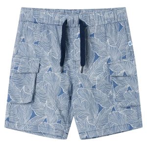 Calções de criança com cordão azul-escuro 140