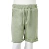 Calções de criança com cordão cor caqui-claro 128 - Image 8