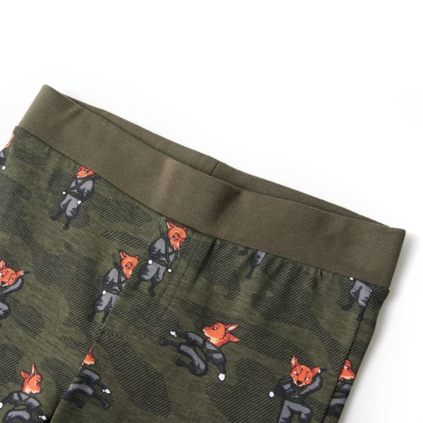 Pijama de manga comprida para criança cor caqui 92 - Image 11