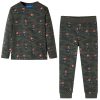 Pijama de manga comprida para criança cor caqui 116