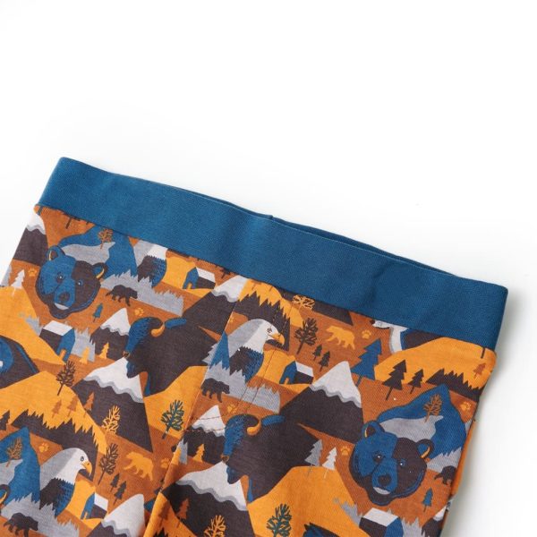 Pijama de manga comprida para criança conhaque 104 - Image 11