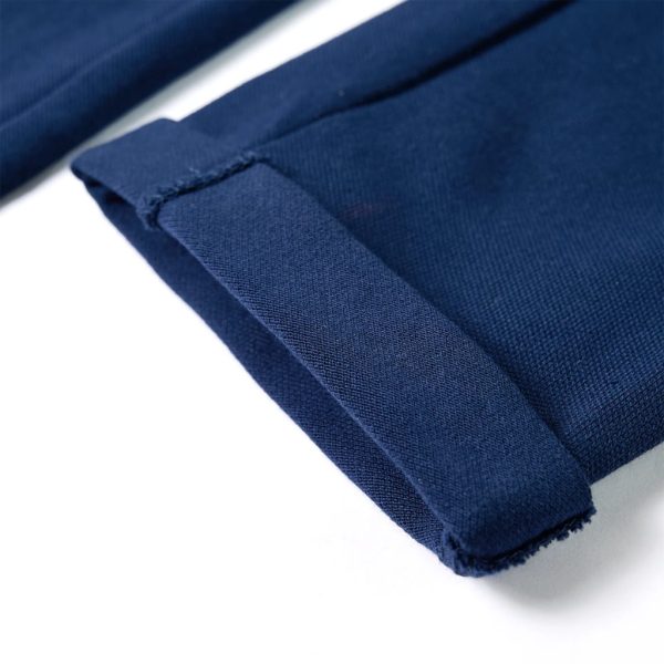Calças de criança com cordão azul-marinho 128 - Image 6