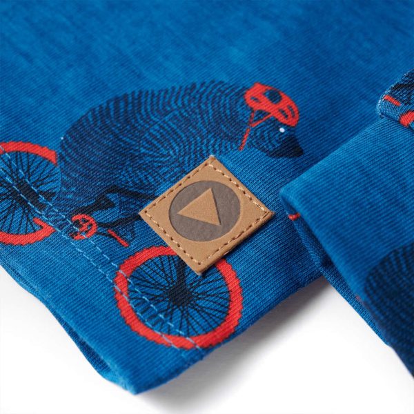 Pijama de manga comprida para criança azul-petróleo 92 - Image 9