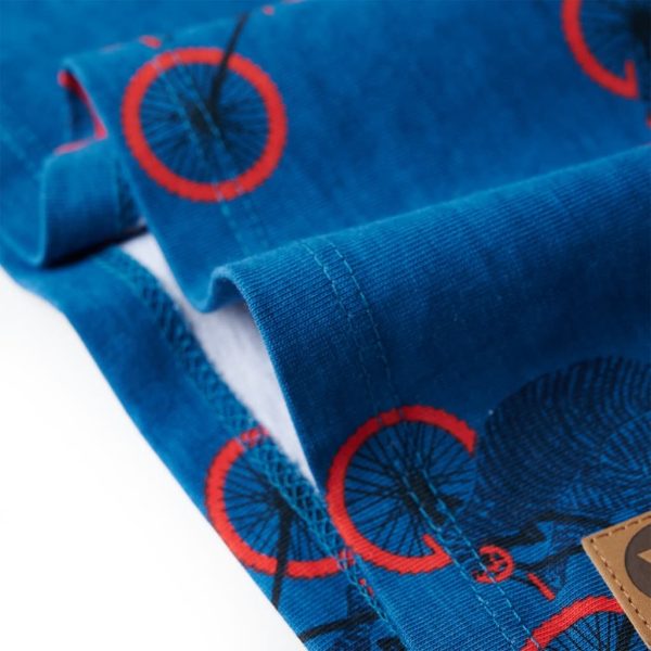 Pijama de manga comprida para criança azul-petróleo 140 - Image 12