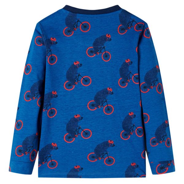 Pijama de manga comprida para criança azul-petróleo 140 - Image 3