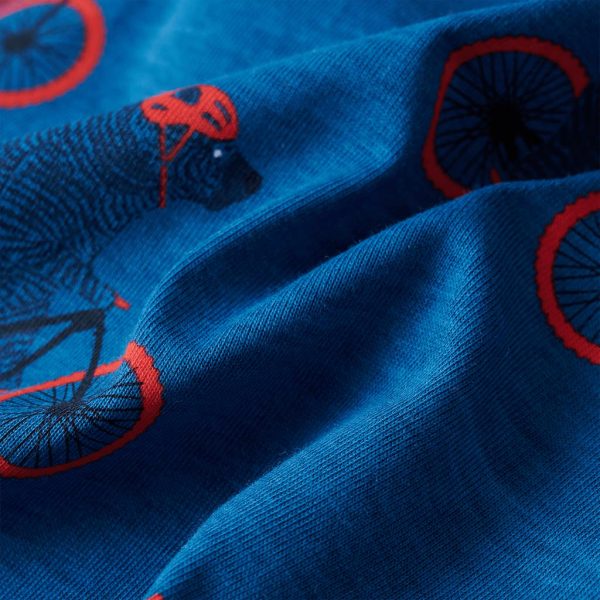 Pijama de manga comprida para criança azul-petróleo 140 - Image 9