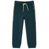 Calças de fato de treino com cordão para criança verde-musgo 140