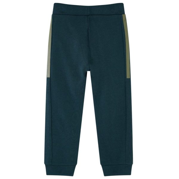 Calças de fato de treino com cordão para criança verde-musgo 140 - Image 2
