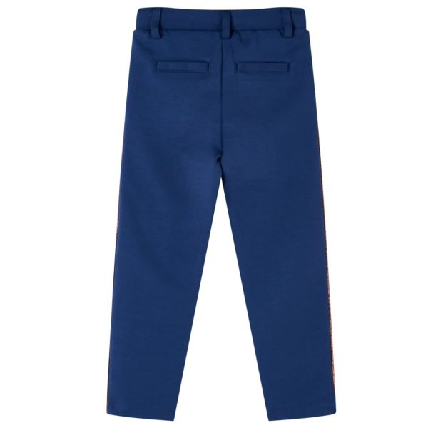 Calças de criança com cordão azul-marinho 128 - Image 2