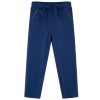Calças de criança com cordão azul-marinho 140