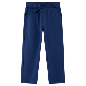 Calças de criança com cordão azul-marinho 92