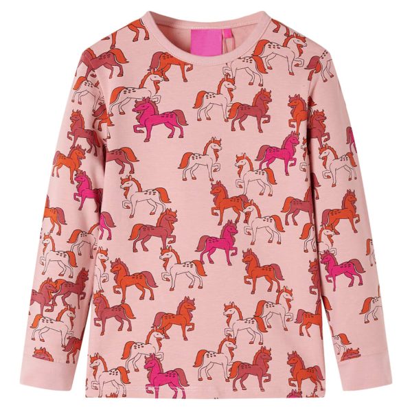 Pijama de manga comprida para criança rosa-claro 92 - Image 2
