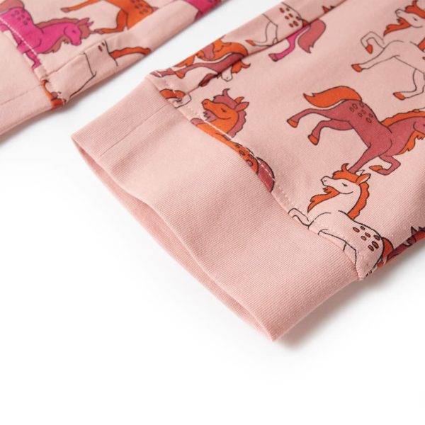 Pijama de manga comprida para criança rosa-claro 92 - Image 11