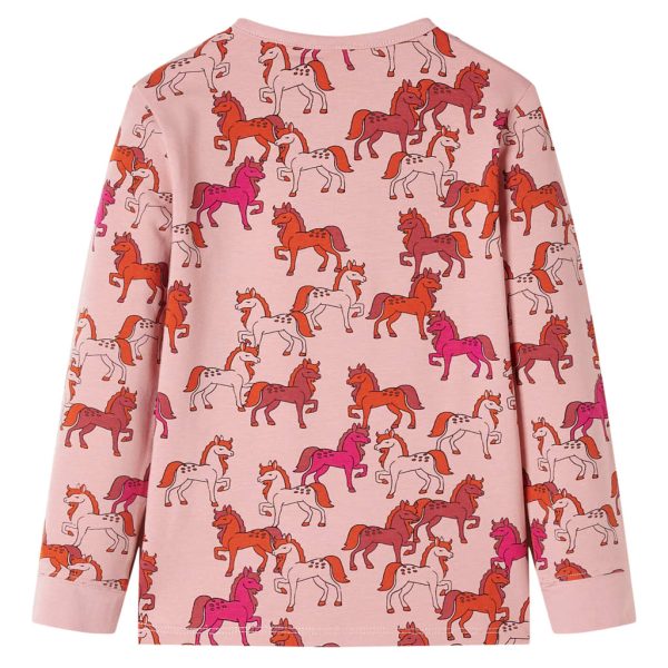 Pijama de manga comprida para criança rosa-claro 92 - Image 3