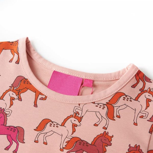 Pijama de manga comprida para criança rosa-claro 104 - Image 6