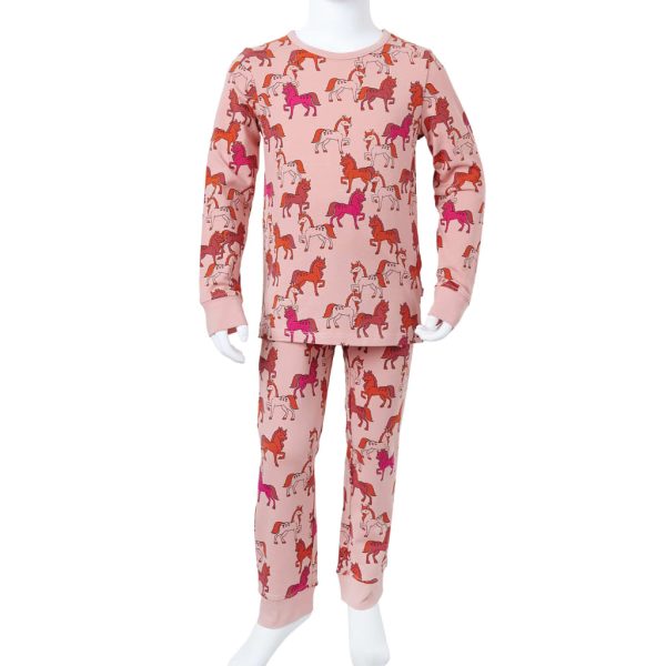 Pijama de manga comprida para criança rosa-claro 116 - Image 12