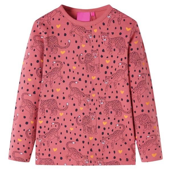 Pijama de manga comprida para criança rosa-velho 92 - Image 2