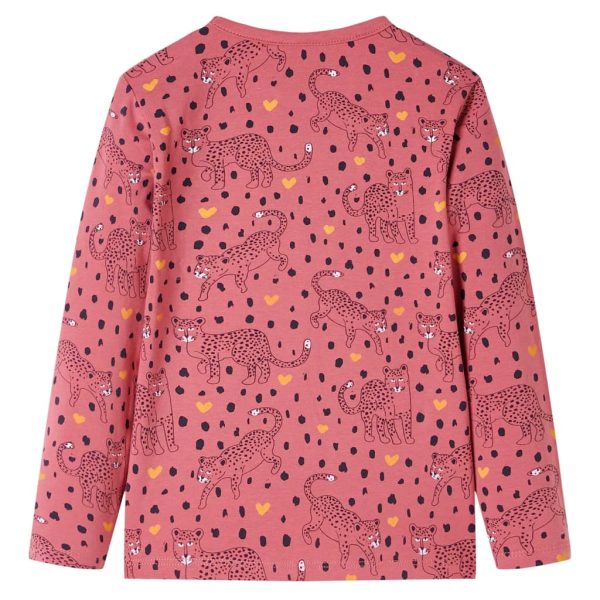 Pijama de manga comprida para criança rosa-velho 104 - Image 3