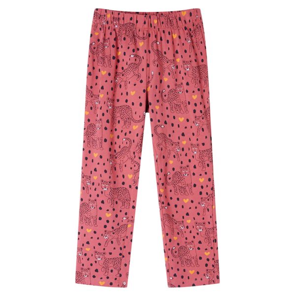 Pijama de manga comprida para criança rosa-velho 104 - Image 4