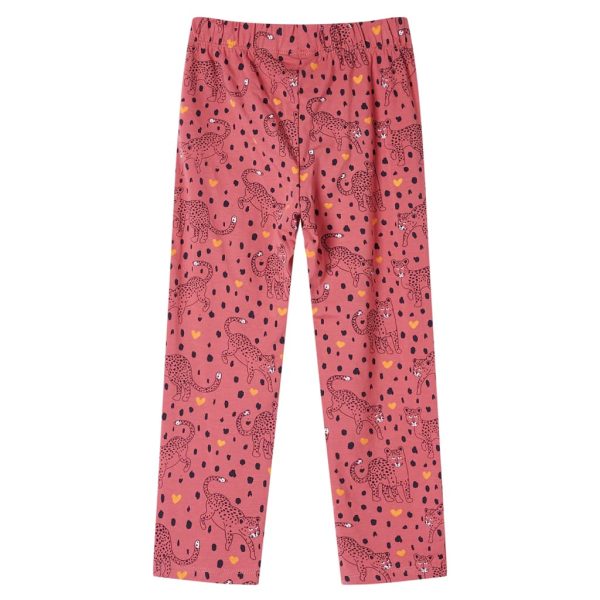 Pijama de manga comprida para criança rosa-velho 104 - Image 5