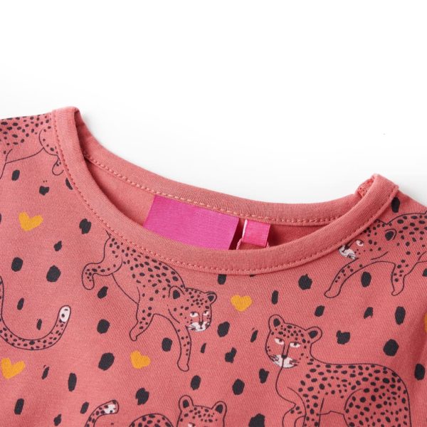 Pijama de manga comprida para criança rosa-velho 104 - Image 6