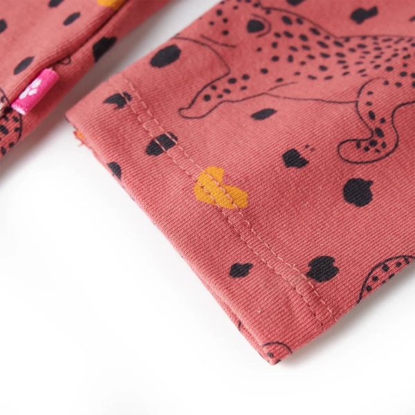 Pijama de manga comprida para criança rosa-velho 104 - Image 7