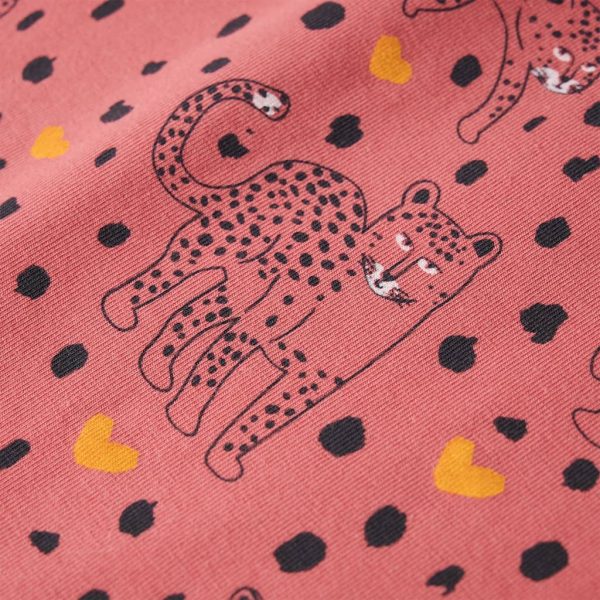 Pijama de manga comprida para criança rosa-velho 104 - Image 8