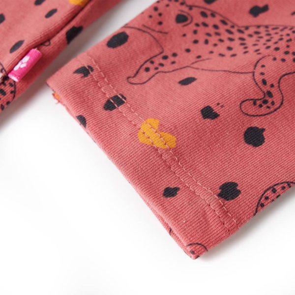 Pijama de manga comprida para criança rosa-velho 116 - Image 7