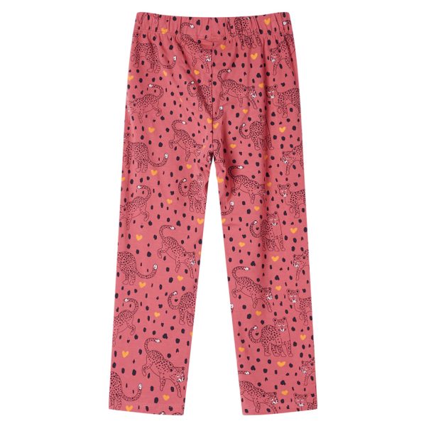 Pijama de manga comprida para criança rosa-velho 128 - Image 5