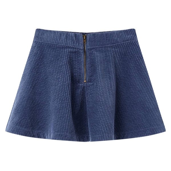 Saia para criança com bolsos bombazina cor azul-marinho 104 - Image 2
