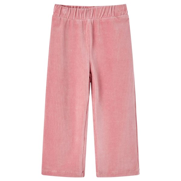 Calças para crianças bombazina rosa-claro 116