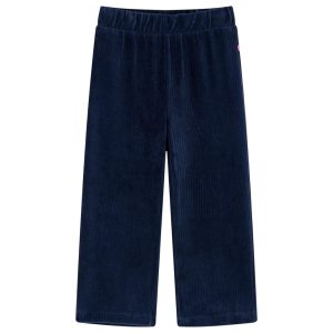 Calças para crianças bombazina azul-marinho 116