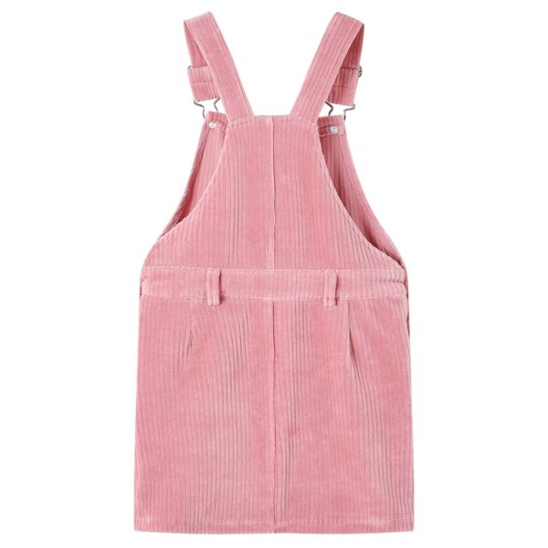 Vestido com peitilho para criança bombazina rosa-claro 104 - Image 2