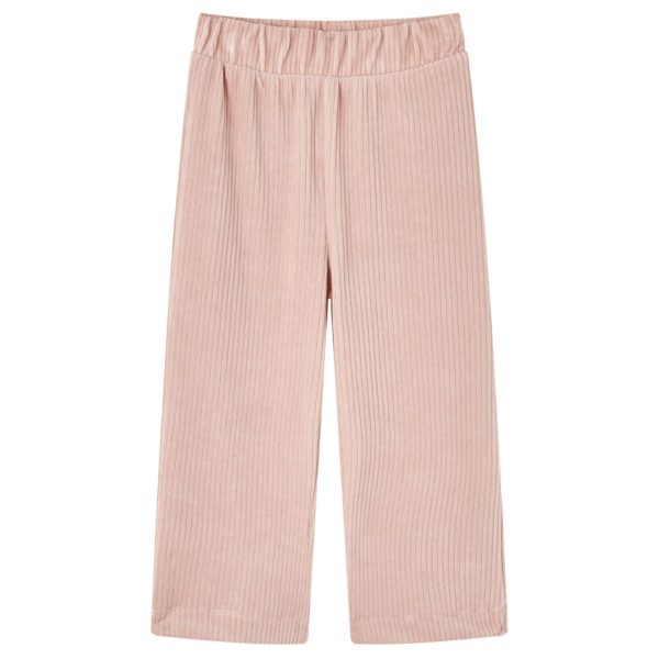 Calças para crianças bombazina rosa-claro 92