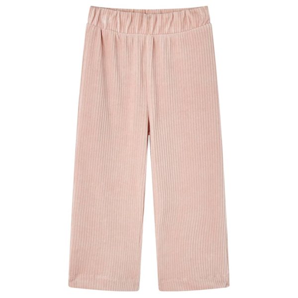 Calças para crianças bombazina rosa-claro 116