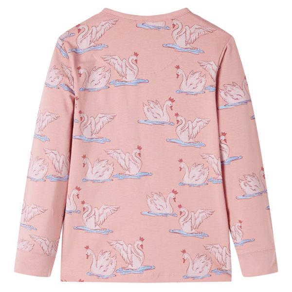 Pijama de manga comprida para criança rosa-claro 92 - Image 3