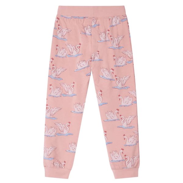 Pijama de manga comprida para criança rosa-claro 140 - Image 5