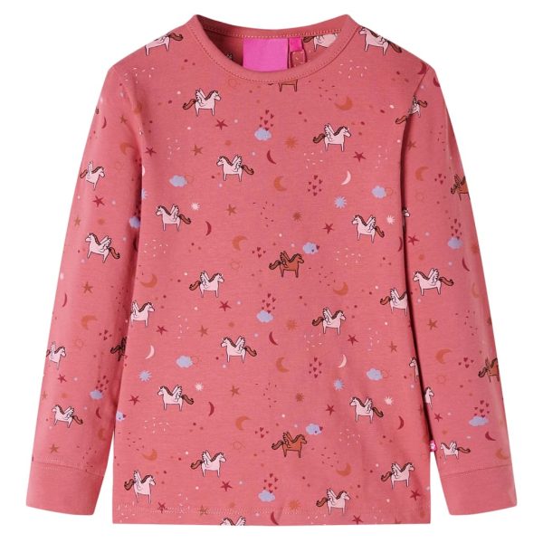 Pijama de manga comprida para criança rosa-velho 92 - Image 2