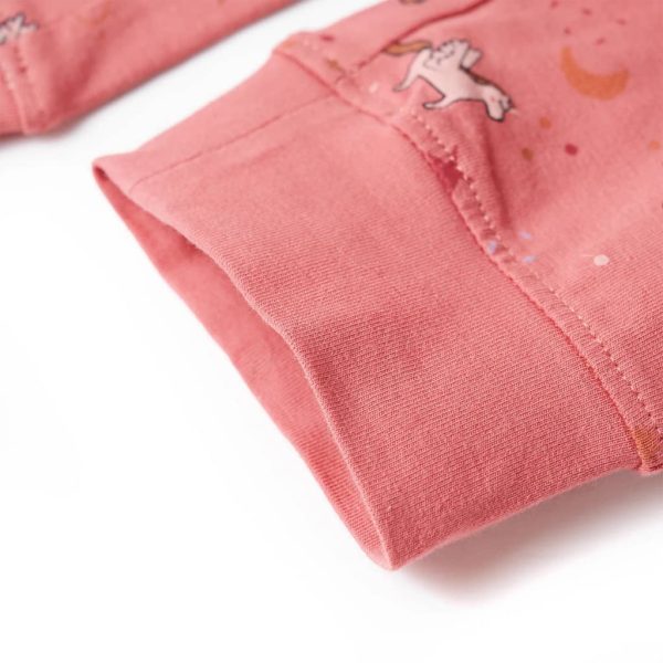 Pijama de manga comprida para criança rosa-velho 92 - Image 12