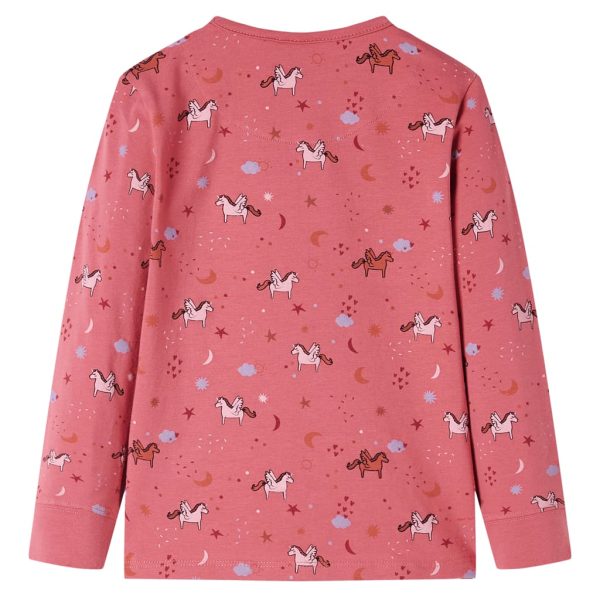 Pijama de manga comprida para criança rosa-velho 92 - Image 3